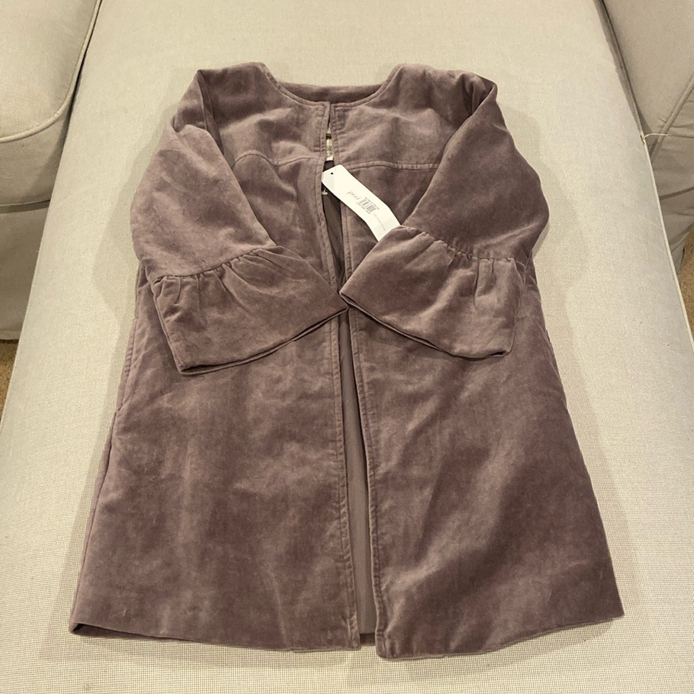 Peek Girls Velvet Florence A-Line Jacket Fully Lined